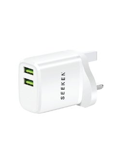 Buy SEEKEN 20W Adapter - White | Fast Charging | Campatible with Iphone and Samsung | 2 in 1 | Compact | Power Delivery | Premium Design | High-Quality. in UAE