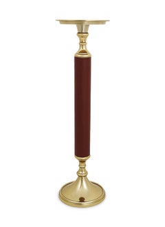 اشتري Owen Candle Holder, Gold & Brown - 13x45.5 cm في الامارات