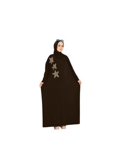 Buy mulhafuh material, leggings, embroidery with beads, one size, fits 130 kilos for women in Egypt