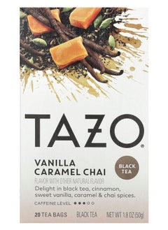 اشتري Black Tea Vanilla Caramel Chai 20 Tea Bags 1.8 oz (50 g) في الامارات