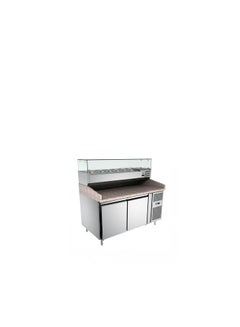 اشتري Marble Top Preparation Chiller - Stainless Steel, Refrigerated Countertop for Food Prep" في الامارات