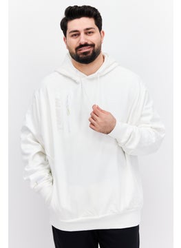 Buy Men Sportswear Fit  Long Sleeves Outdoor Hoodie, White in UAE