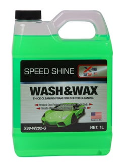 Buy American Car Shampoo And Polish, Thick Foam For Deep Cleaning, Advanced Formula Protects Car Paint From Sunlight And Repels Water, 1 Liter. in Saudi Arabia