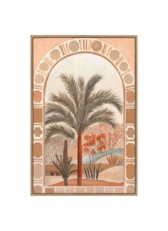 اشتري Afreen Palm Tree In Jharokha Canvas Print Elegant Islamic Artwork Perfect For Home Office Mosque Living Room Bedroom Decor Adds Serenity And Beauty To Any Space 80X120X3.8Cm في الامارات