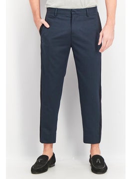 Buy Men Houston Fit Colorblock Chino Pants, Navy in UAE