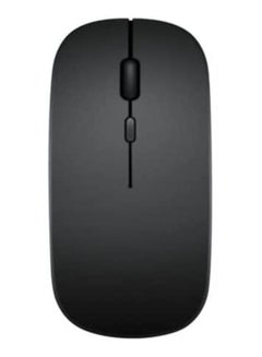 Buy Ntech Bluetooth mouse Ultra Slim Design 2.4GHz Wireless Form Fitting Ergonomic Curved Cordless USB Optical Dual Mode  Mouse for Laptop and MacBook Air Pro retina  Black in UAE