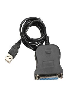 اشتري New USB 1.1 To DB25 Female Port Print Converter Cable LPT Black في السعودية