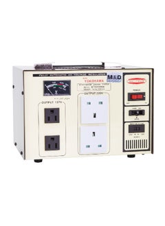 Buy Fully Automatic Voltage Regulator Brown and Beige 28.1 x 25.1 x 22 cm ST1000W4 in Saudi Arabia