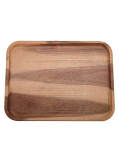 Buy Rectangular Wooden Tray 40 x 30 x 2 cm in UAE