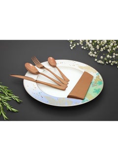 اشتري Lucia 24-Piece Cutlery Set Copper-Serve 6 في الامارات