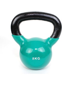 Buy Fitness Vinyl Coated Kettlebell, From Cast Iron For Full Body Workout And Strength Training, For Weightlifting, & Core Training 8Kg in Egypt