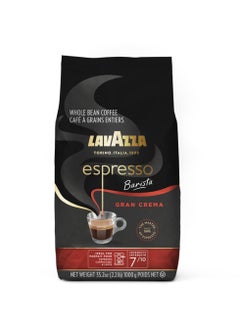 اشتري Lavazza Espresso Barista Gran Crema Whole Bean Coffee Blend, Medium Espresso Roast, Oz Bag (Packaging May Vary) - 2.2 LB, 35.2 Ounce في الامارات