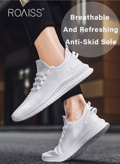 Buy New Arrival Running Sports Shoes for Men Sneakers Mesh Breathable Footwear Classic Design Walking Shoes Casual Shoe Outdoor Non-Slip Camping Shoes Summer in Saudi Arabia