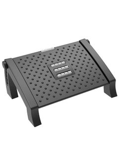 Buy Foot Rest for Under Desk at Work, Up and Down Adjustable Foot Rest with Massage Texture and Roller, Ergonomic Foot Rest with 6 Height Position, for Home, Office, School, Comes with a Massage Roller in Saudi Arabia