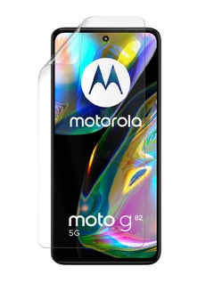 اشتري Flexible TPU Screen Protector Designed For Motorola Moto G82 5G Clear HD Self Healing Unbreakable Film في الامارات