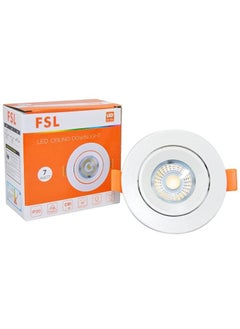 Buy FSL LED Ceiling Spotlight 7W Natural White 4000K 10 Pcs in UAE