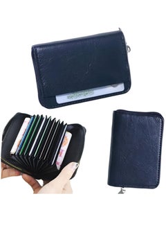 Buy Pu leather unisex zip credit cards and money light wallet in Egypt