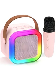 اشتري Music speaker (BDT-K22 ) - wireless Bluetooth connection - equipped with microphone - colorful lighting (PINK) في مصر