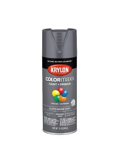 Buy Colormaxx Indoor and Outdoor Spray Paint and Primer Smoke Grey 12oz K05539007 in Saudi Arabia