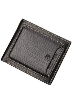 Buy Mens Leather Slim Bifold Wallet ID Window Credid Card Sim Card Billfold Purse Clutch in Saudi Arabia