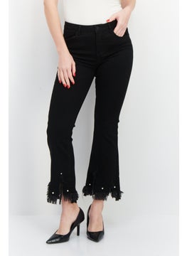 Buy Women Slim Fit Wash Stretchable Denim, Black in UAE