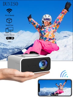 Buy Native 240P Projector Mini Portable Projector with 16"-100" Adjustable Screen WiFi, HD Outdoor Projector Compatible with iOS/Android,TV Stick,HDMI,USB in UAE