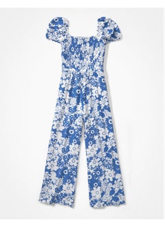 اشتري AE Smocked Puff-Sleeve Jumpsuit في السعودية