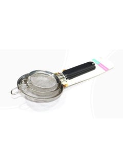 Buy A set of 3 silver strainers with a plastic handle in Saudi Arabia