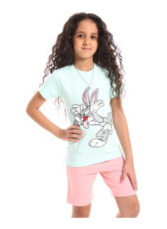 Buy Girls Cotton Printed T-Shirt in Egypt