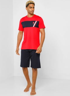 Buy Crew Neck T-Shirt And Shorts Set in UAE