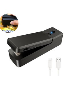 اشتري Mini Bag Sealer USB Rechargeable Sealing Machine 2 in 1 Heat Sealer and Cutter Portable Handheld Heat Vacuum Sealer Kitchen Gadget for Snack Fruits Chip Sandwich Plastic Bags Storage في الامارات