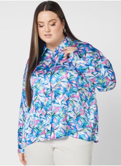 Buy Printed Longline Shirt in UAE