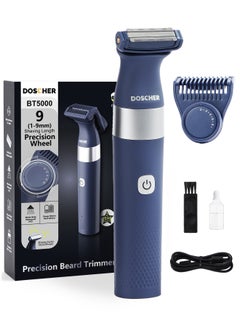 اشتري Electric Trimmer for Men,Beard Trimmer and Face Shaver for Men with (1-9mm) Adjustable Face Stubble Comb, Waterproof Wet/Dry Men Razor في السعودية