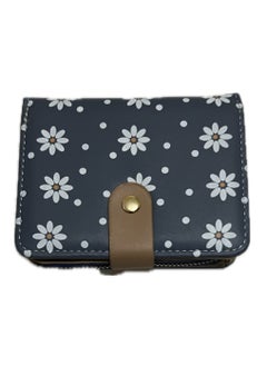 Buy Leather Zip Around Wallet For Women, Blue in Egypt