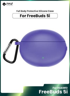 اشتري Silicone Protective Case Cover For Huawei Freebuds 5i with Keychain-Lavender في السعودية
