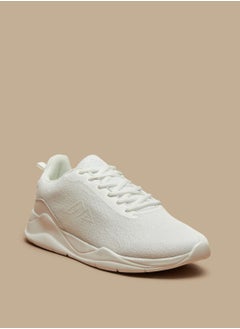 اشتري Textured Lace Up Sneakers في الامارات