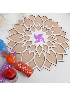 اشتري DIY Crafted Flower Rangoli 12 x 12 inches في الامارات