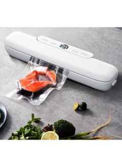 اشتري Vacuum Packaging Machine Household Automatic Vacuum Sealing Machine Small Mini Plastic Sealing Machine Portable Kitchen Fresh-Keeping Machine Free Fresh-Keeping Bag 12*50 (50pcs) + 20*25 (50pcs) في السعودية