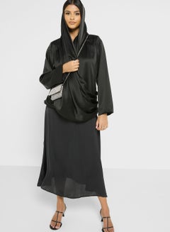 Buy High Waist Solid Skirt in UAE