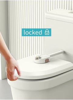 Buy Toilet Locks Baby Proof (5-Pack) Ideal Baby Proof Toilet Lid Lock with Arm – No Tools Needed Easy Installation with 3M Adhesive – Top Safety Toilet Seat Lock – Fits Most Toilets, White in Saudi Arabia