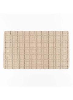 Buy Anti-Slip Bath Mat, Beige - 69x39 cm in UAE