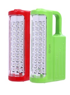 اشتري 2 In 1 Combo 30 PCS LED Rechargeable Emergency Light Lantern Solar Panel Compatible في الامارات