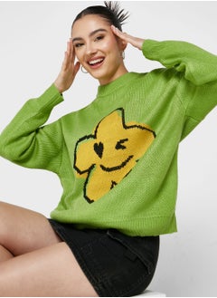 Buy Graphic Detail Sweater in UAE