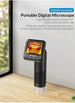 Buy New MS008 Digital Portable Microscope High-Definition Magnifying Glass With screen in Saudi Arabia