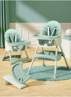 Buy Portable 2 in 1 Baby High Chair with Removable Tray and Adjustable Back and Height Lightweight High Chair Non slip Feeding Snack Booster Seat Baby Eating Chair in Saudi Arabia