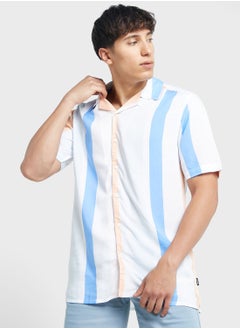 Buy Striped Regular Fit Shirt in UAE