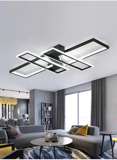 Buy Modern LED Chandelier Light Ceiling Lights Rectangle Black Light Fixtures in UAE