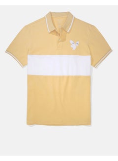 Buy AE Colorblock Pique Polo Shirt in Saudi Arabia