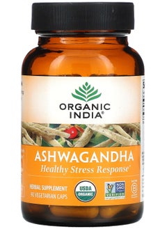 Buy Organic India Ashwagandha Healthy Stress Response Supplement, 90 Capsules in Saudi Arabia