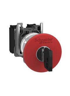 Buy Schneider Electric Emergency Stop Switch With 40Mm Red Mushroom Head, Trigger Latching, Key Release, 1 Normally Closed (Nc) Contact in Egypt